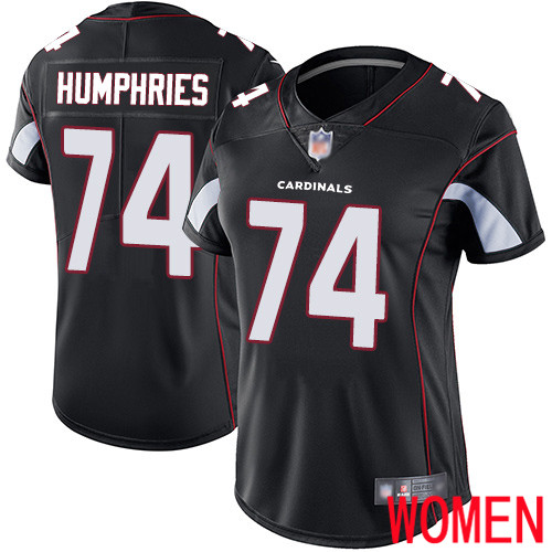 Arizona Cardinals Limited Black Women D.J. Humphries Alternate Jersey NFL Football #74 Vapor Untouchable->women nfl jersey->Women Jersey